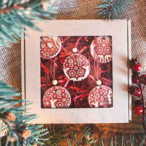 Zawieszki na choinkę - Reniferki Folk (średnie)